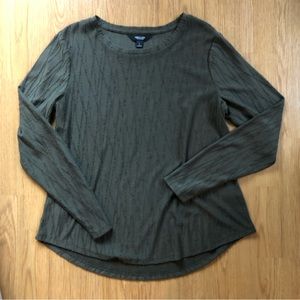 EUC Simply Vera Olive Blouse Women's Large